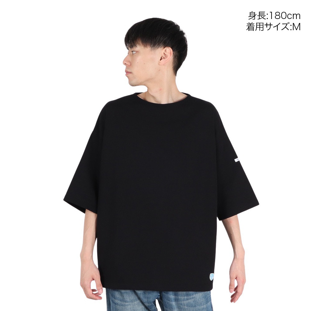 オーシバル（ORCIVAL）（メンズ）ワイド BODY ボートネック Tシャツ B273 BLACK