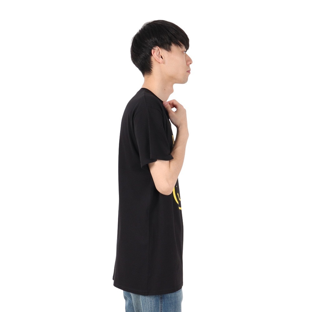 ROCK OFF（ROCK OFF）（メンズ、レディース）YELLOW HAPPY FACE 半袖Tシャツ NIRVTS04MB