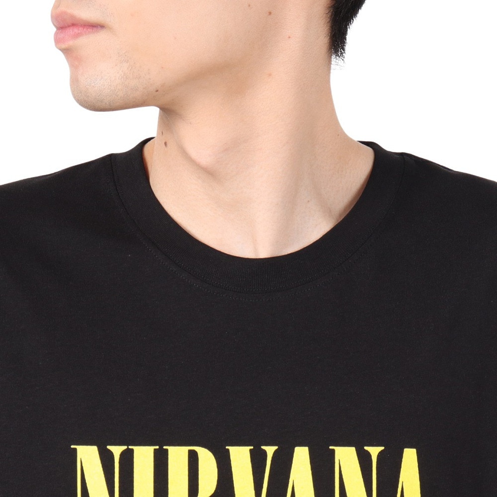 ROCK OFF（ROCK OFF）（メンズ、レディース）YELLOW HAPPY FACE 半袖Tシャツ NIRVTS04MB