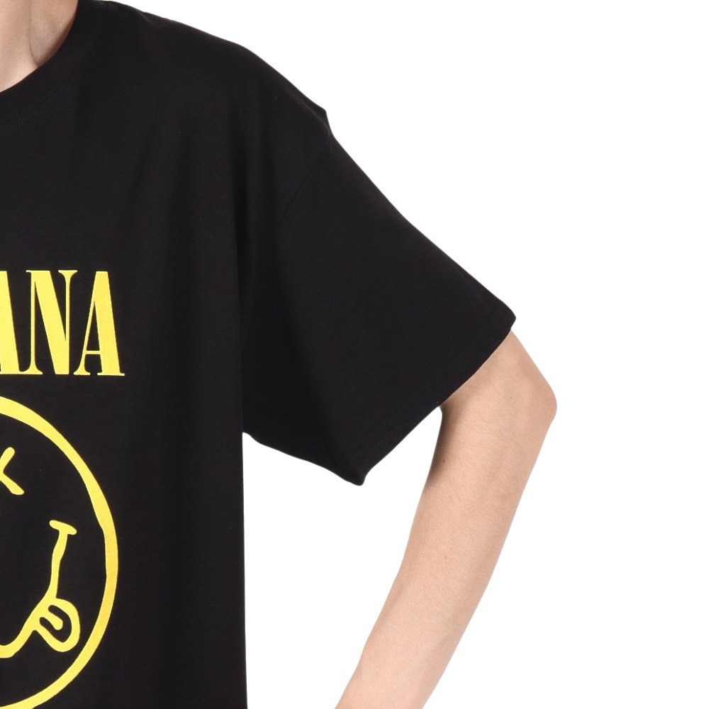ROCK OFF（ROCK OFF）（メンズ、レディース）YELLOW HAPPY FACE 半袖Tシャツ NIRVTS04MB