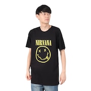 (メンズ、レディース)YELLOW HAPPY FACE 半袖Tシャツ NIRVTS04MB
