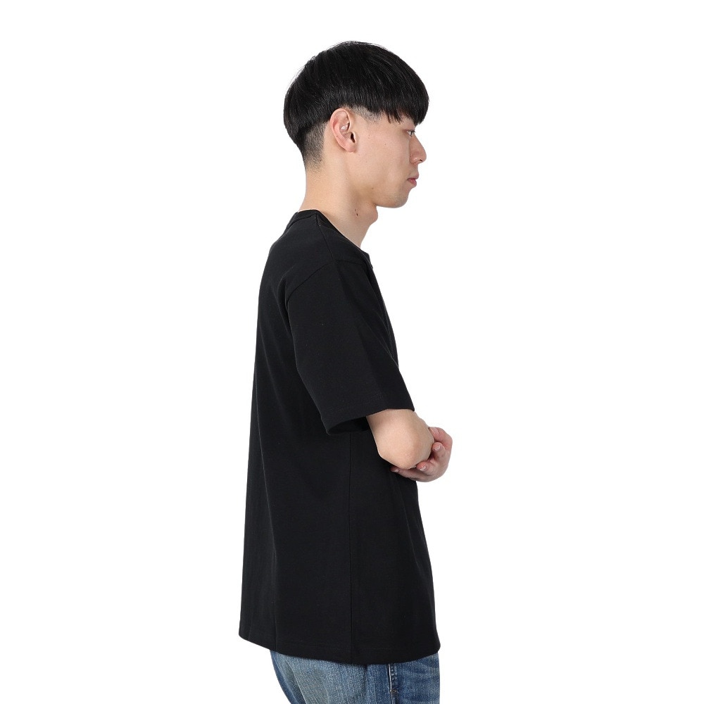 ヘルスニット（Healthknit）（メンズ）マックスウェイト クルーネック 半袖ポケットTシャツ 51021 BLK