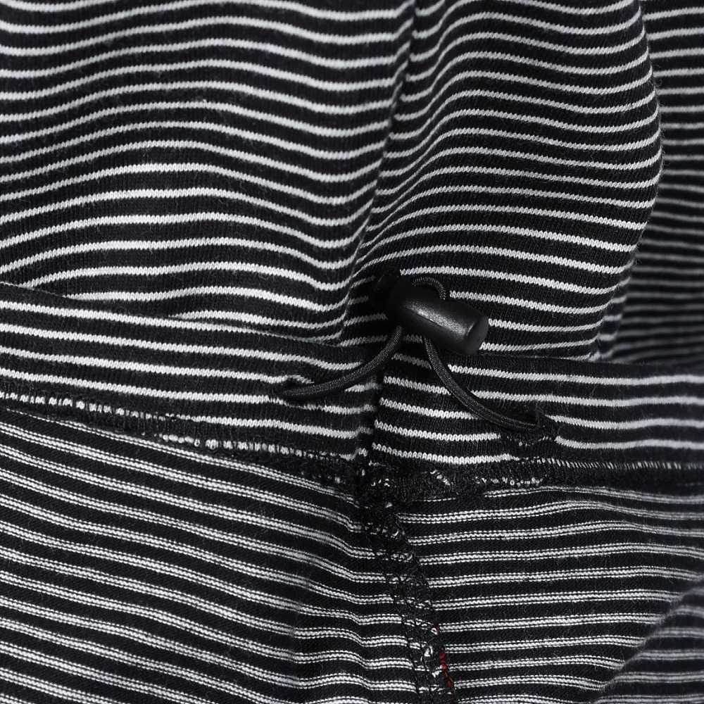 ヘルスニット（Healthknit）（メンズ）ナローボーダー ワイドクルーネック 半袖Tシャツ 51033 BLK/NAT