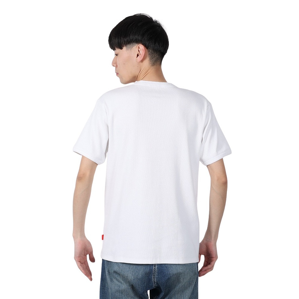 ヘルスニット（Healthknit）（メンズ）ヘビーウェイトリブ ヘンリーネック 半袖Tシャツ 53016 OFF