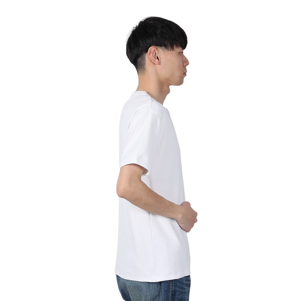 ヘルスニット（Healthknit）（メンズ）ヘビーウェイトリブ ヘンリーネック 半袖Tシャツ 53016 OFF