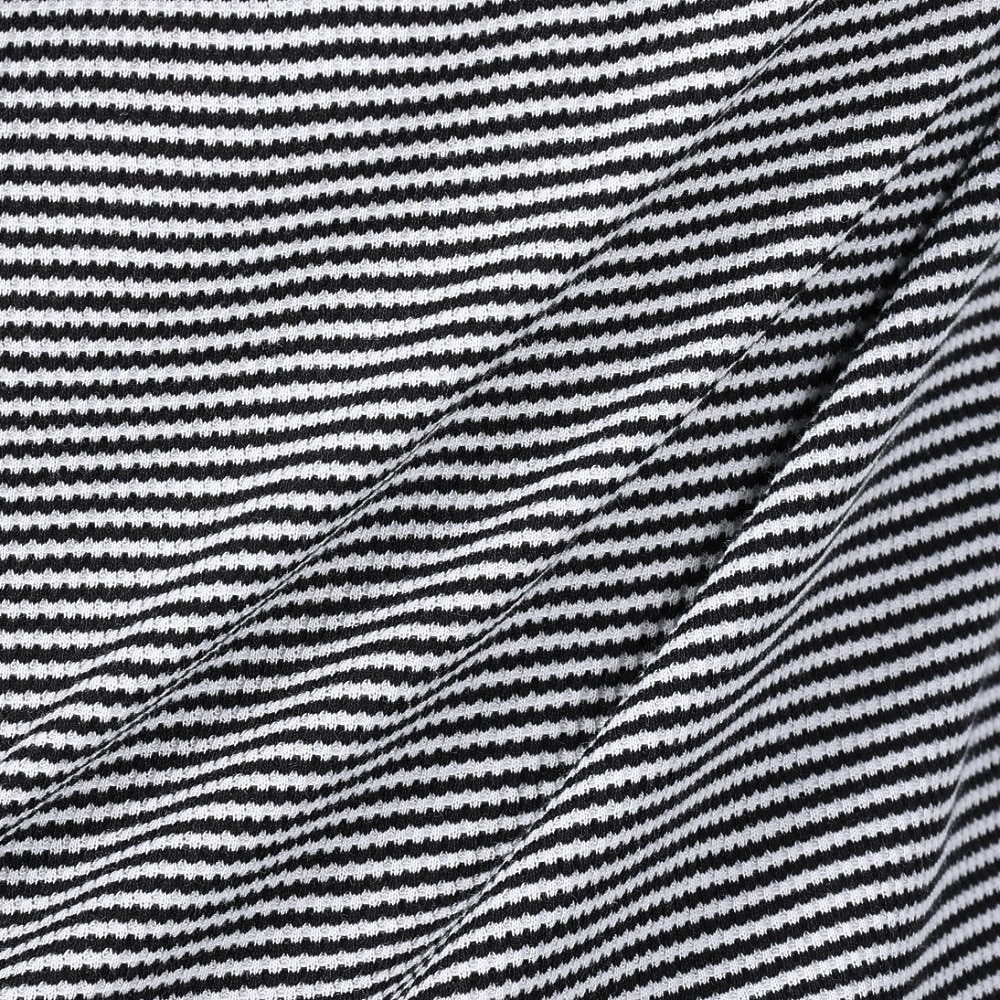 ヘルスニット（Healthknit）（メンズ）ベーシックワッフル ヘンリーネック 半袖Tシャツ 601S BLK/OFF