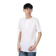 (メンズ)ベーシックワッフル ヘンリーネック 半袖Tシャツ 601S OFF