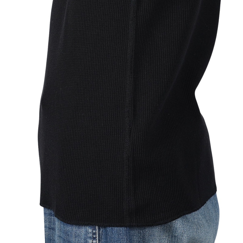 ヘルスニット（Healthknit）（メンズ）ベーシックワッフル クルーネック 半袖Tシャツ 602S BLK