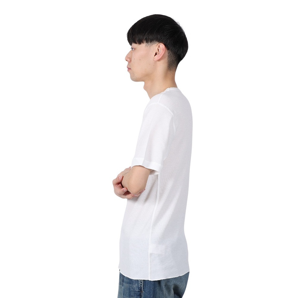 ヘルスニット（Healthknit）（メンズ）ベーシックワッフル クルーネック 半袖Tシャツ 602S OFF