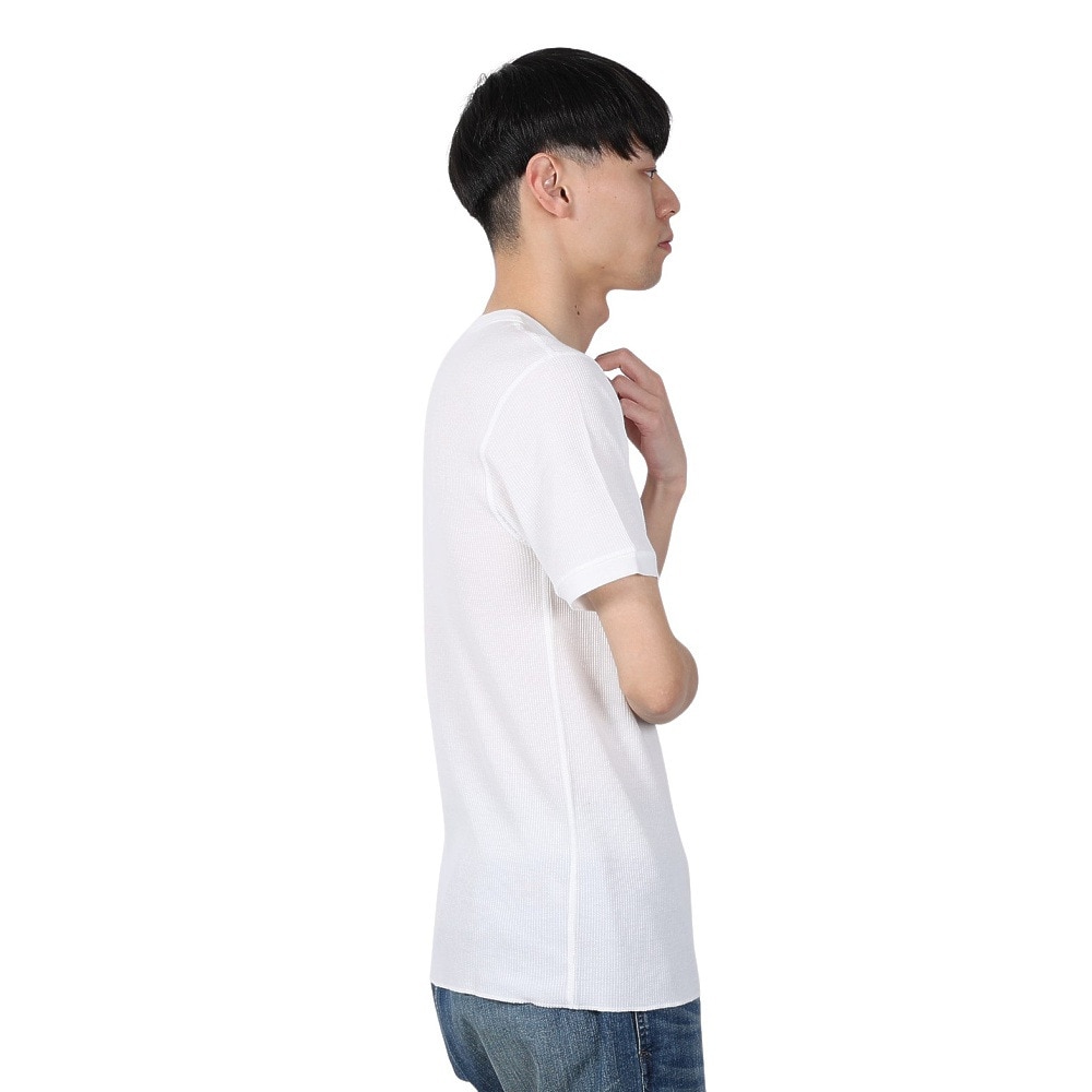 ヘルスニット（Healthknit）（メンズ）ベーシックワッフル クルーネック 半袖Tシャツ 602S OFF