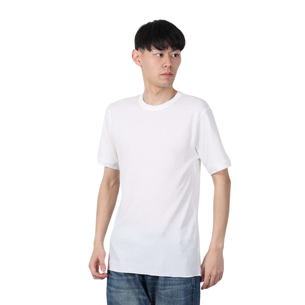 ヘルスニット（Healthknit）（メンズ）ベーシックワッフル クルーネック 半袖Tシャツ 602S OFF