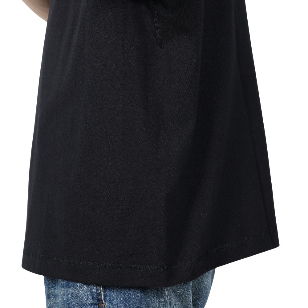 ヘルスニット（Healthknit）（メンズ）U.S.A.コットン ヘンリーネック半袖Tシャツ HR24S-M002 BLK
