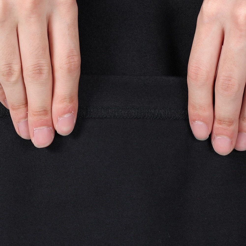 ヘルスニット（Healthknit）（メンズ）U.S.A.コットン ヘンリーネック半袖Tシャツ HR24S-M002 BLK