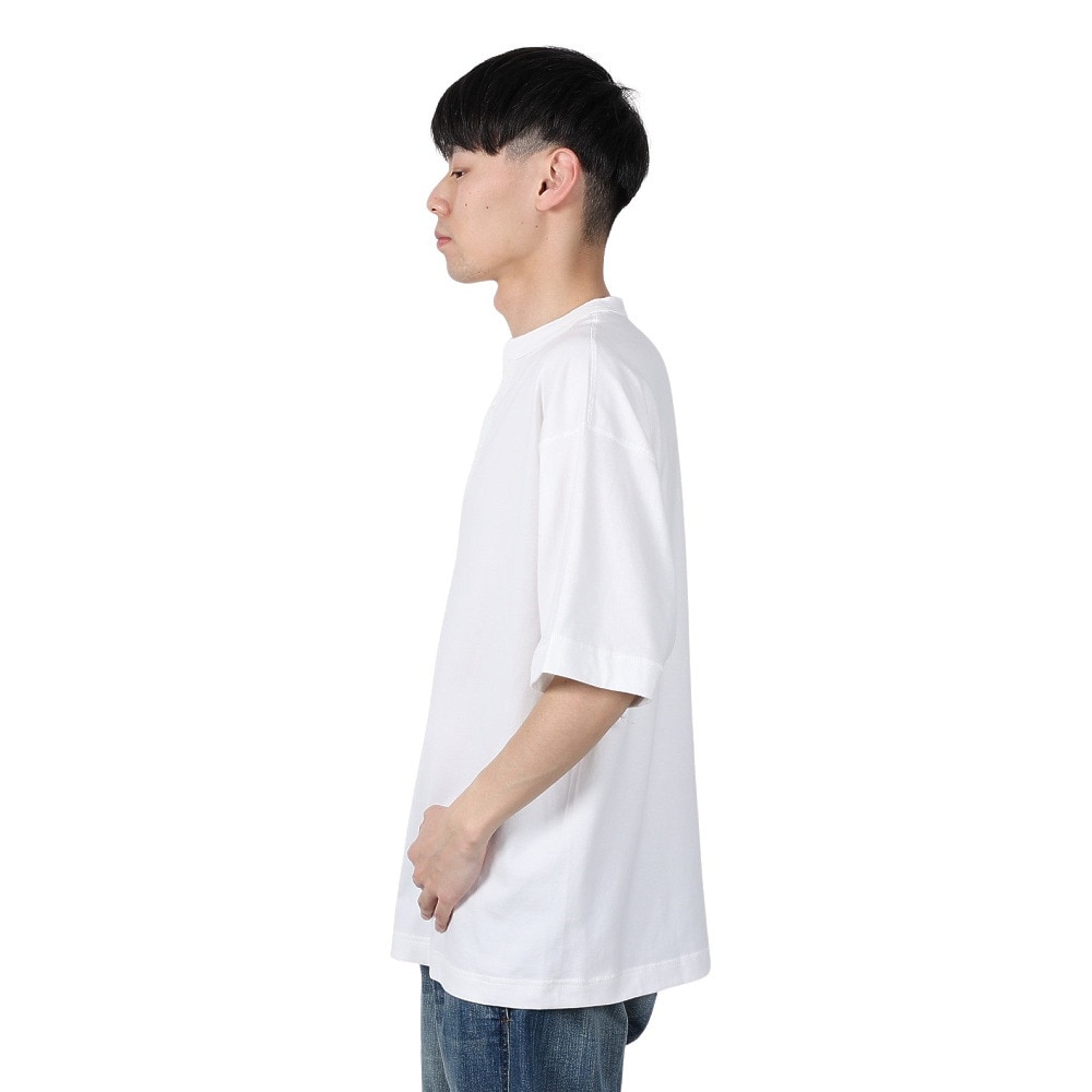 ヘルスニット（Healthknit）（メンズ）U.S.A.コットン ヘンリーネック半袖Tシャツ HR24S-M002 WHT