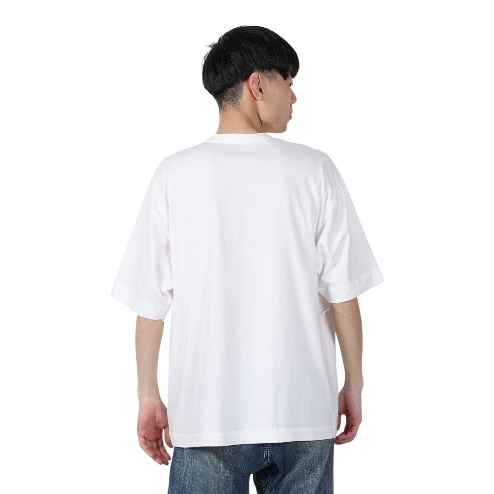 ヘルスニット（Healthknit）（メンズ）U.S.A.コットン ヘンリーネック半袖Tシャツ HR24S-M002 WHT