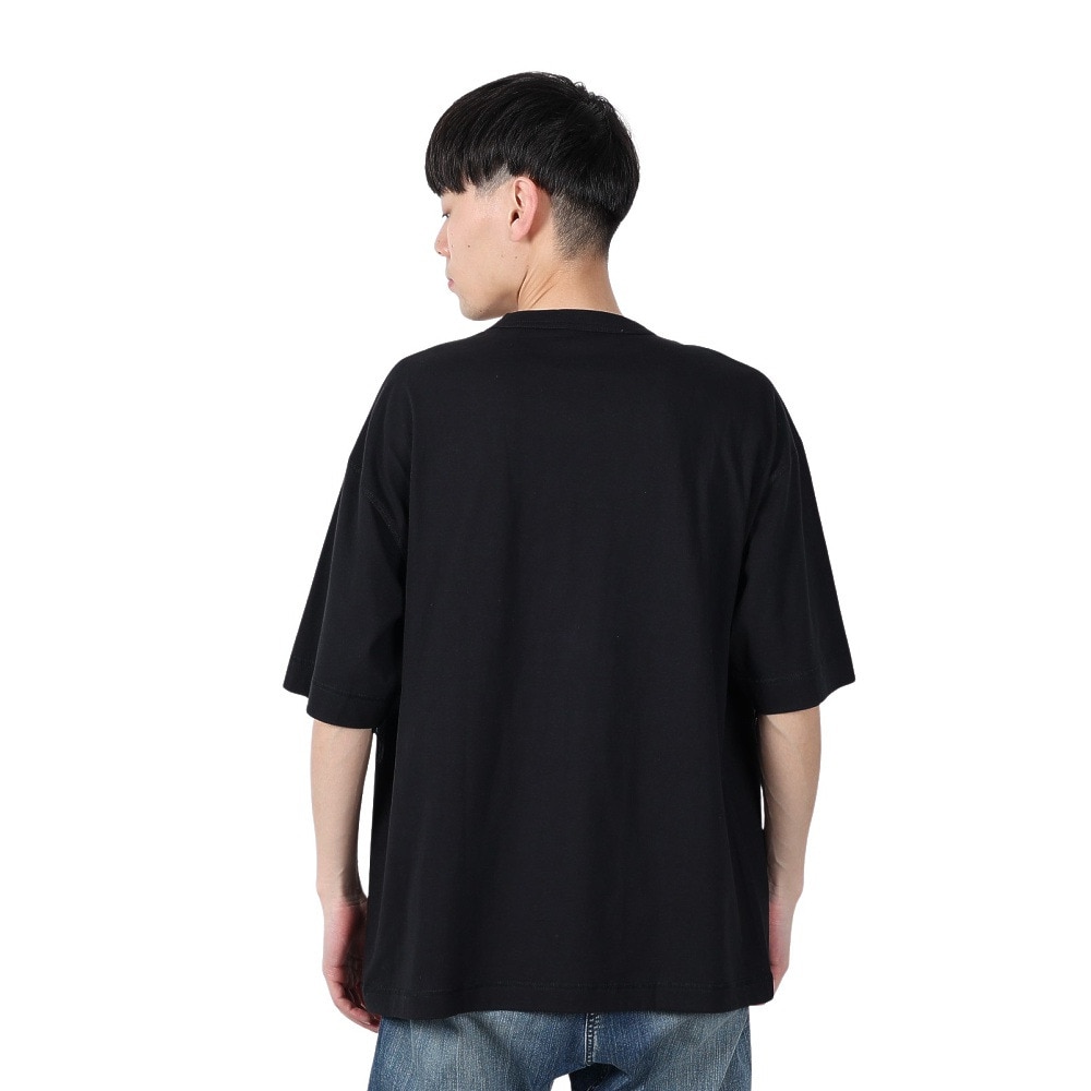ヘルスニット（Healthknit）（メンズ）U.S.A.コットン クルーネック半袖Tシャツ HR24S-M005 BLK