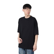 (メンズ)U.S.A.コットン クルーネック半袖Tシャツ HR24S-M005 BLK