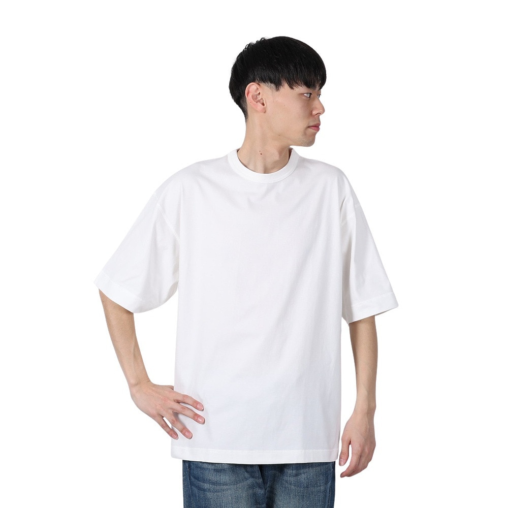 ヘルスニット（Healthknit）（メンズ）U.S.A.コットン クルーネック半袖Tシャツ HR24S-M005 WHT