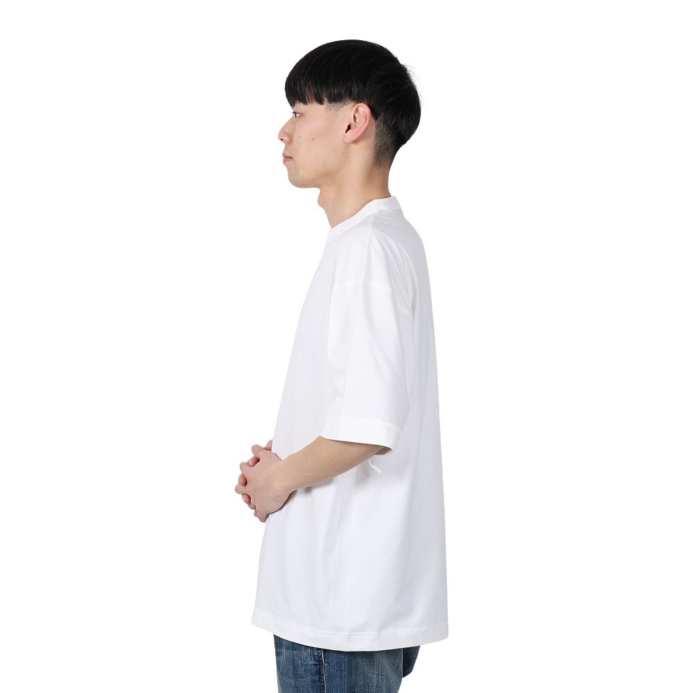 ヘルスニット（Healthknit）（メンズ）U.S.A.コットン クルーネック半袖Tシャツ HR24S-M005 WHT