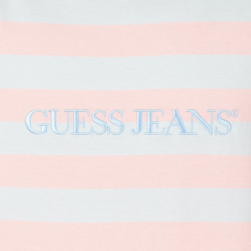 ゲス（GUESS）（メンズ）GUESS JEANS SS レギュラー ストライプ 半袖Tシャツ M4YI84K9XF1 S76Q