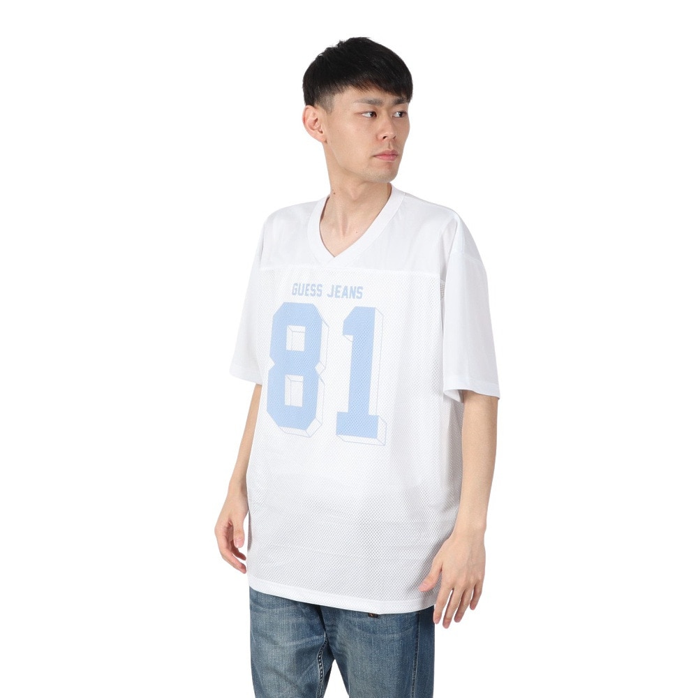 ゲス（GUESS）（メンズ）GUESS JEANS Vn Os 81 メッシュ 半袖Tシャツ M5GI48KCTE2 G011