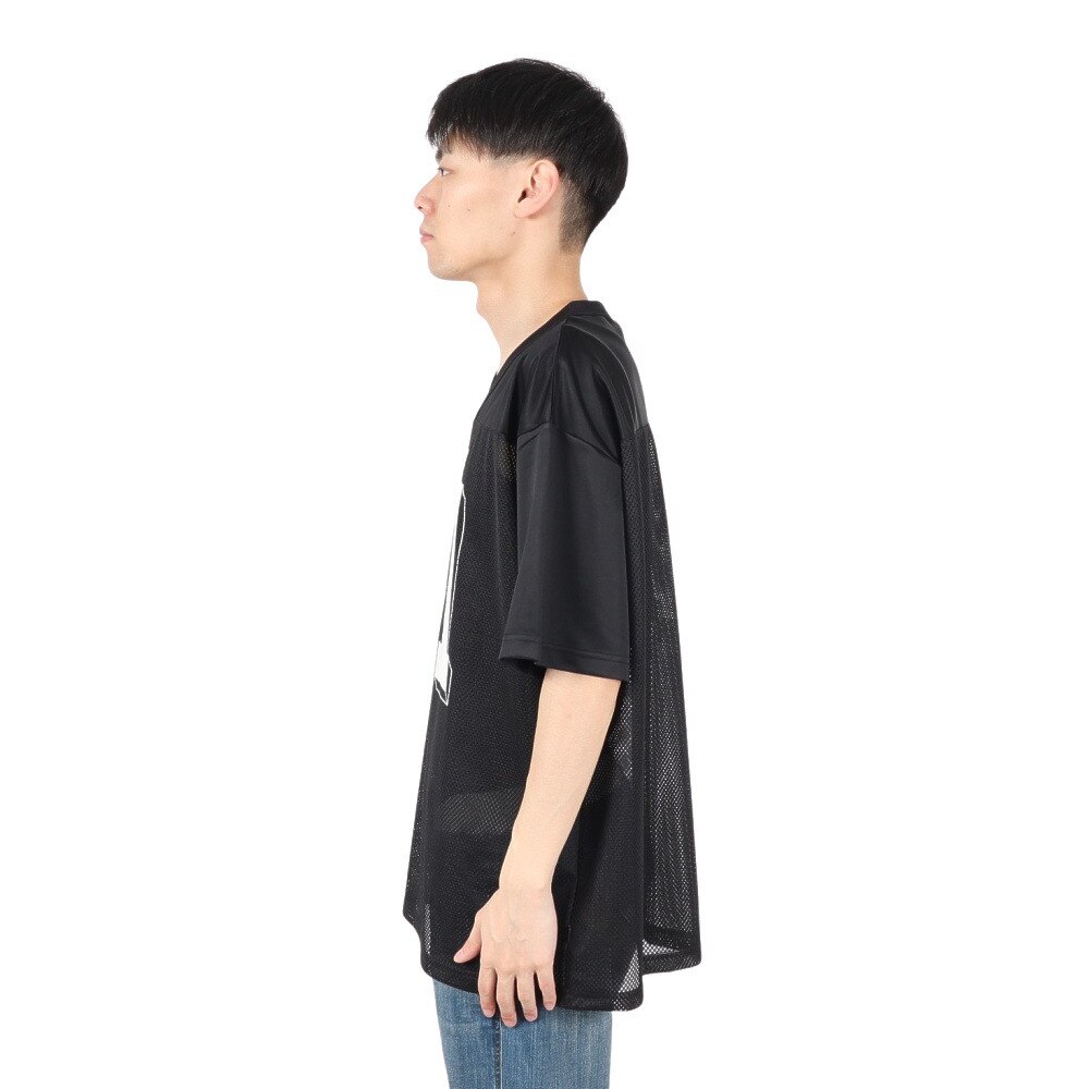 ゲス（GUESS）（メンズ）GUESS JEANS Vn Os 81 メッシュ 半袖Tシャツ M5GI48KCTE2 JBLK