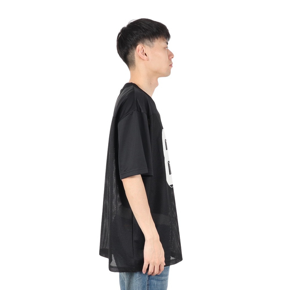 ゲス（GUESS）（メンズ）GUESS JEANS Vn Os 81 メッシュ 半袖Tシャツ M5GI48KCTE2 JBLK