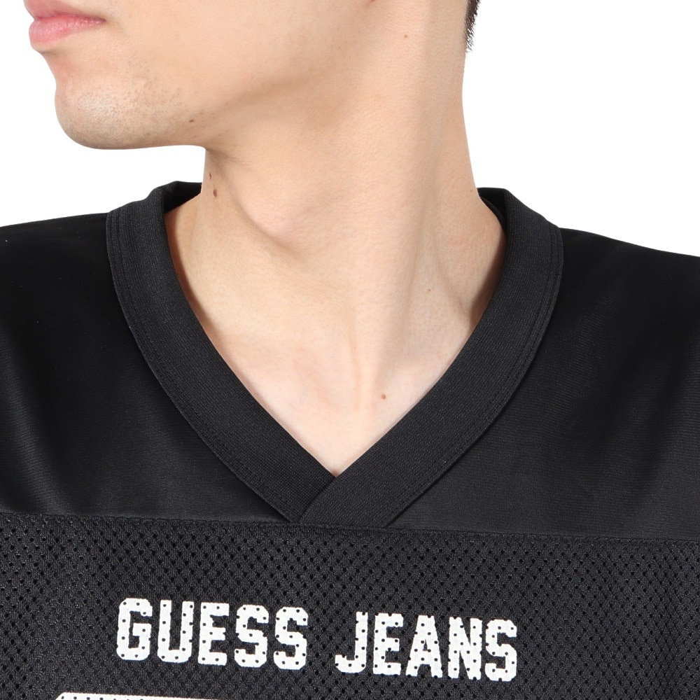 ゲス（GUESS）（メンズ）GUESS JEANS Vn Os 81 メッシュ 半袖Tシャツ M5GI48KCTE2 JBLK