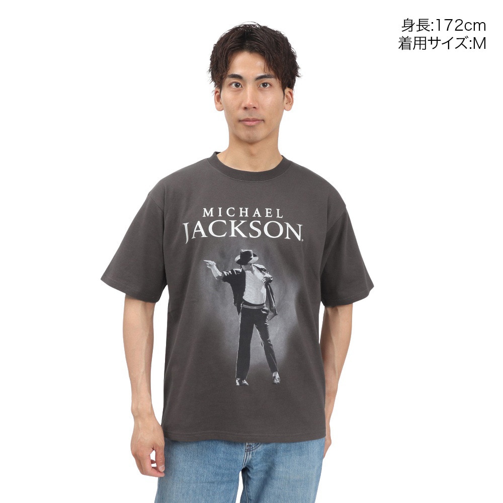 その他ブランド（OTHER BRAND）（メンズ）マイケルジャクソン SILVER箔プリントTシャツ 5515024-02 CHA
