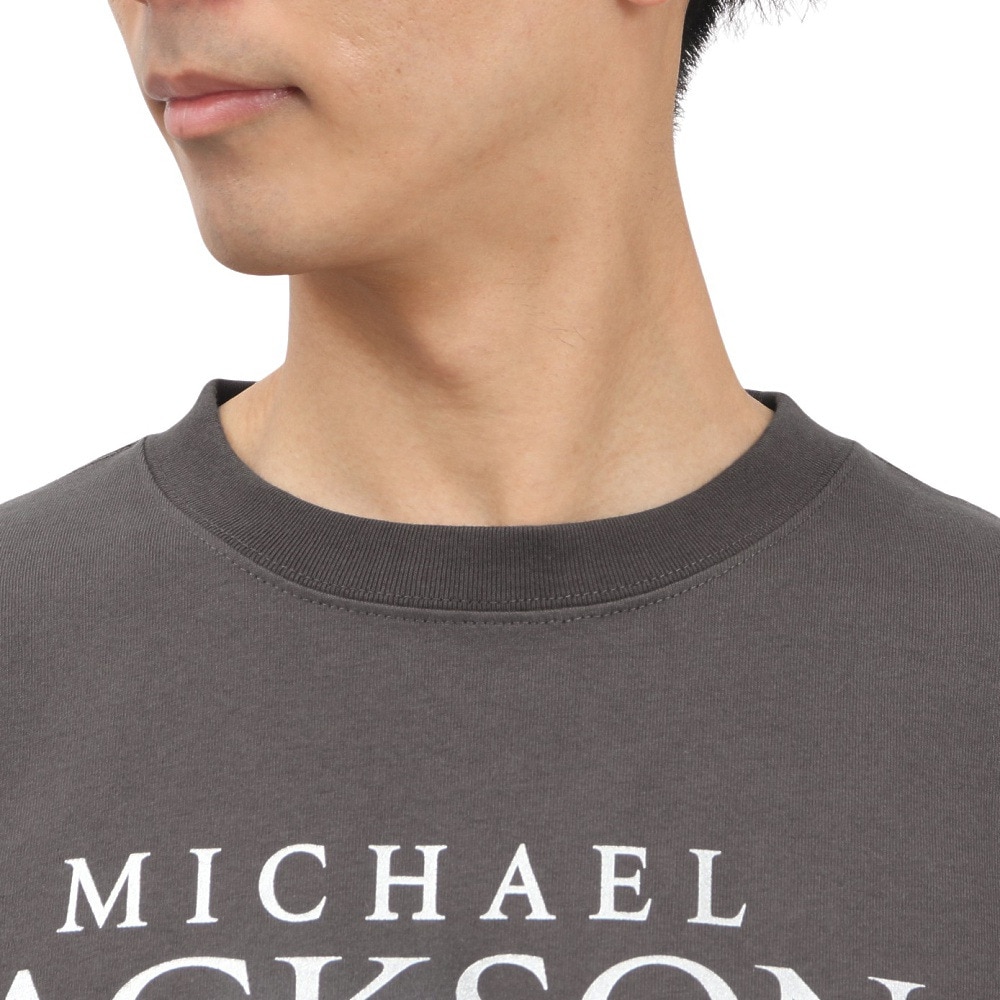 その他ブランド（OTHER BRAND）（メンズ）マイケルジャクソン SILVER箔プリントTシャツ 5515024-02 CHA