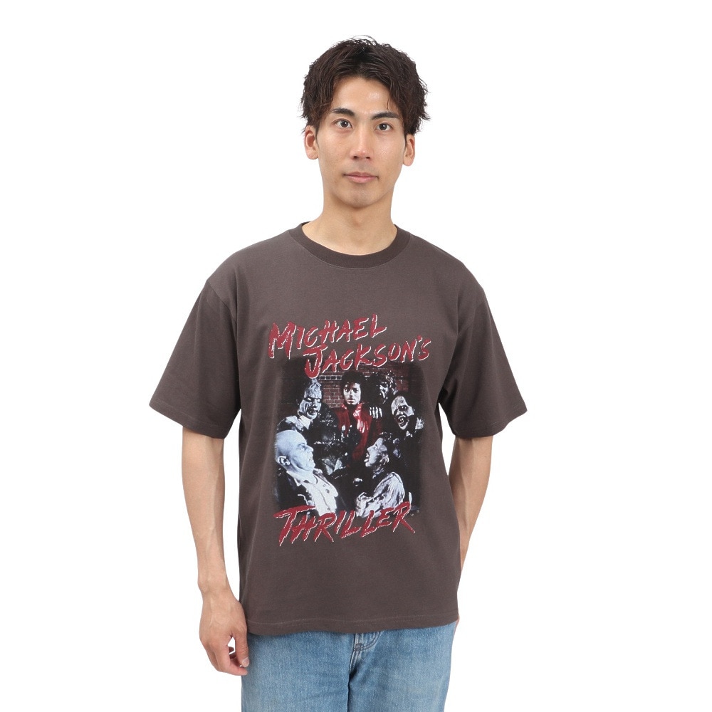 その他ブランド（OTHER BRAND）（メンズ）マイケルジャクソン THRILLERプリントTシャツ 5515026-02 CHA