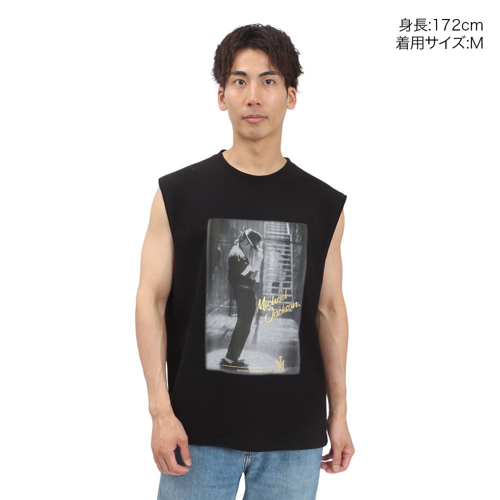その他ブランド（OTHER BRAND）（メンズ）マイケルジャクソン ノースリーブTシャツ 5515027-01 BLK
