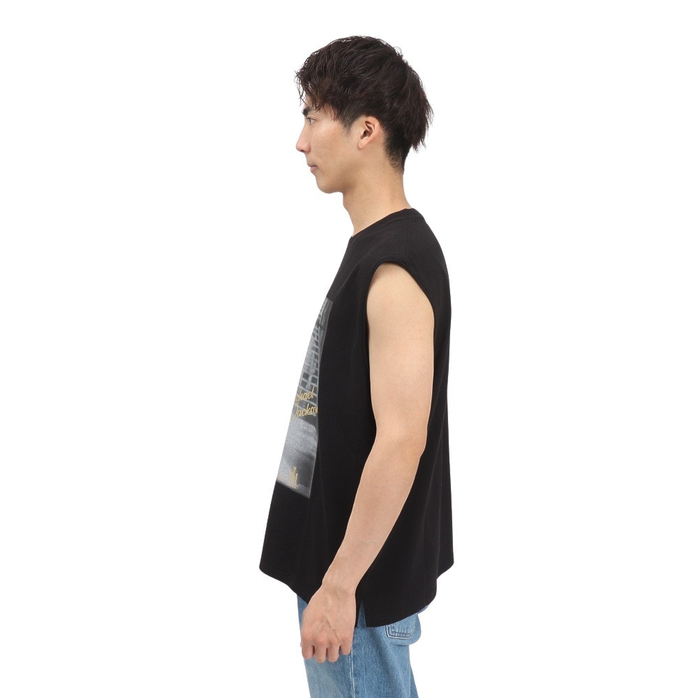 その他ブランド（OTHER BRAND）（メンズ）マイケルジャクソン ノースリーブTシャツ 5515027-01 BLK