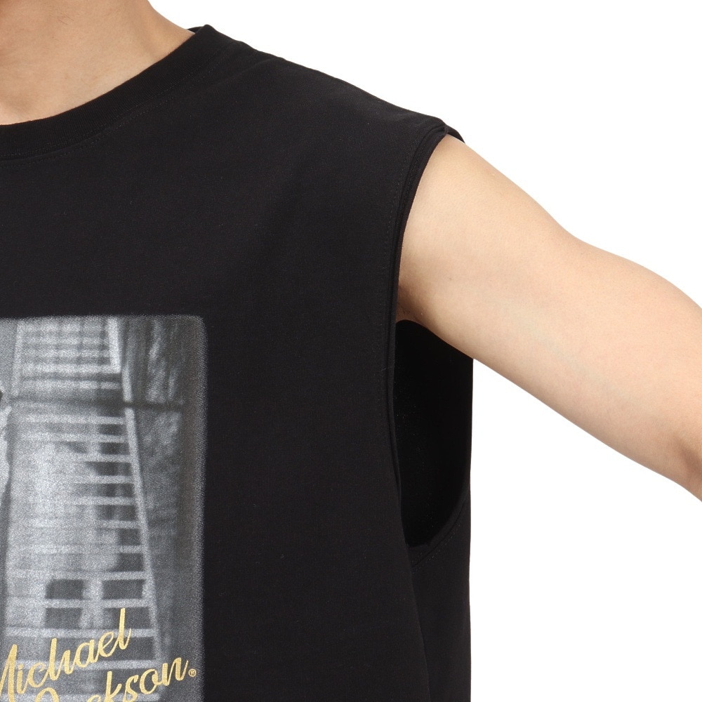 その他ブランド（OTHER BRAND）（メンズ）マイケルジャクソン ノースリーブTシャツ 5515027-01 BLK