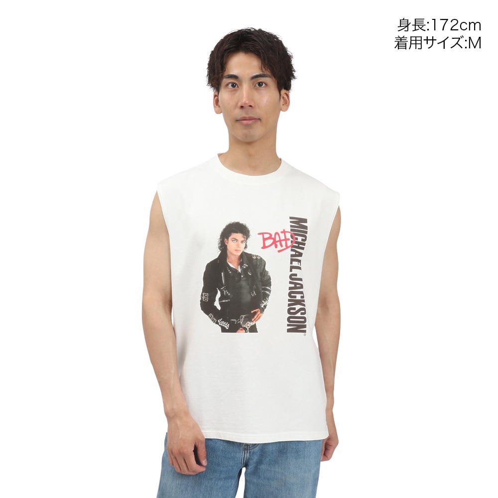 その他ブランド（OTHER BRAND）（メンズ）マイケルジャクソン ノースリーブTシャツ 5515027-07 WHT