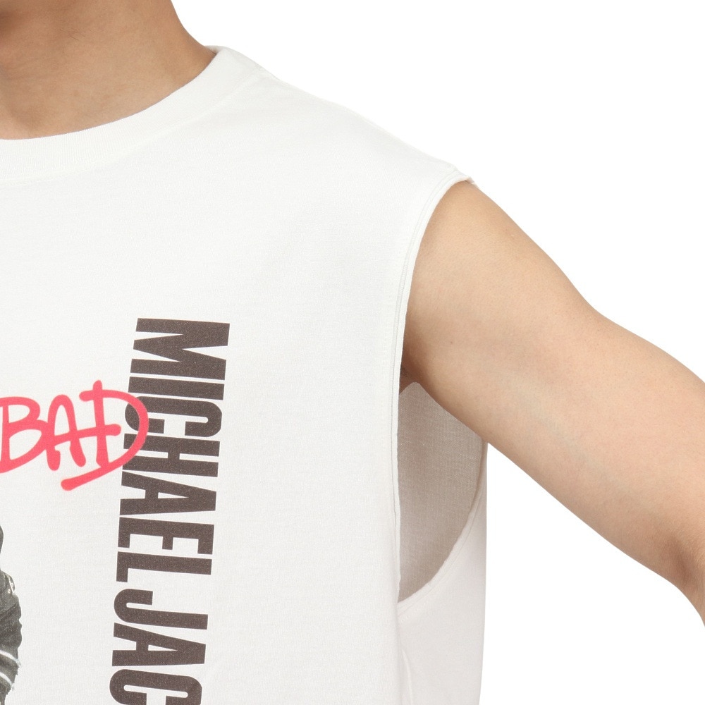 その他ブランド（OTHER BRAND）（メンズ）マイケルジャクソン ノースリーブTシャツ 5515027-07 WHT