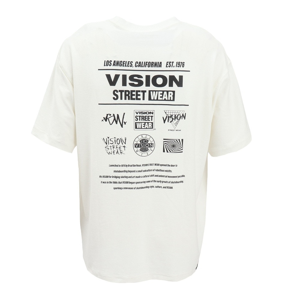 ヴィジョン（VISION）（メンズ）Hy-tech VSWlogo 半袖Tシャツ 5505006-07 WHT