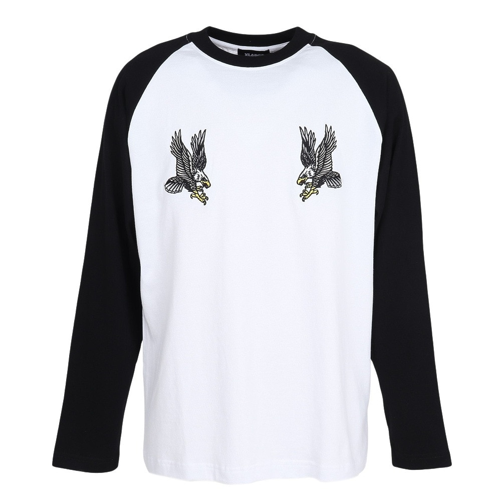 エクストララージ（XLARGE）（メンズ）EAGLE RAGLAN 長袖Tシャツ 101253011020-BLACK