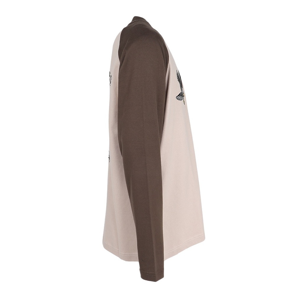 エクストララージ（XLARGE）（メンズ）EAGLE RAGLAN 長袖Tシャツ 101253011020-BROWN