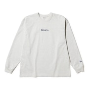 (メンズ、レディース)長袖 オーバーサイズド ヘビーウェイト コットン Tシャツ Old English 14682685