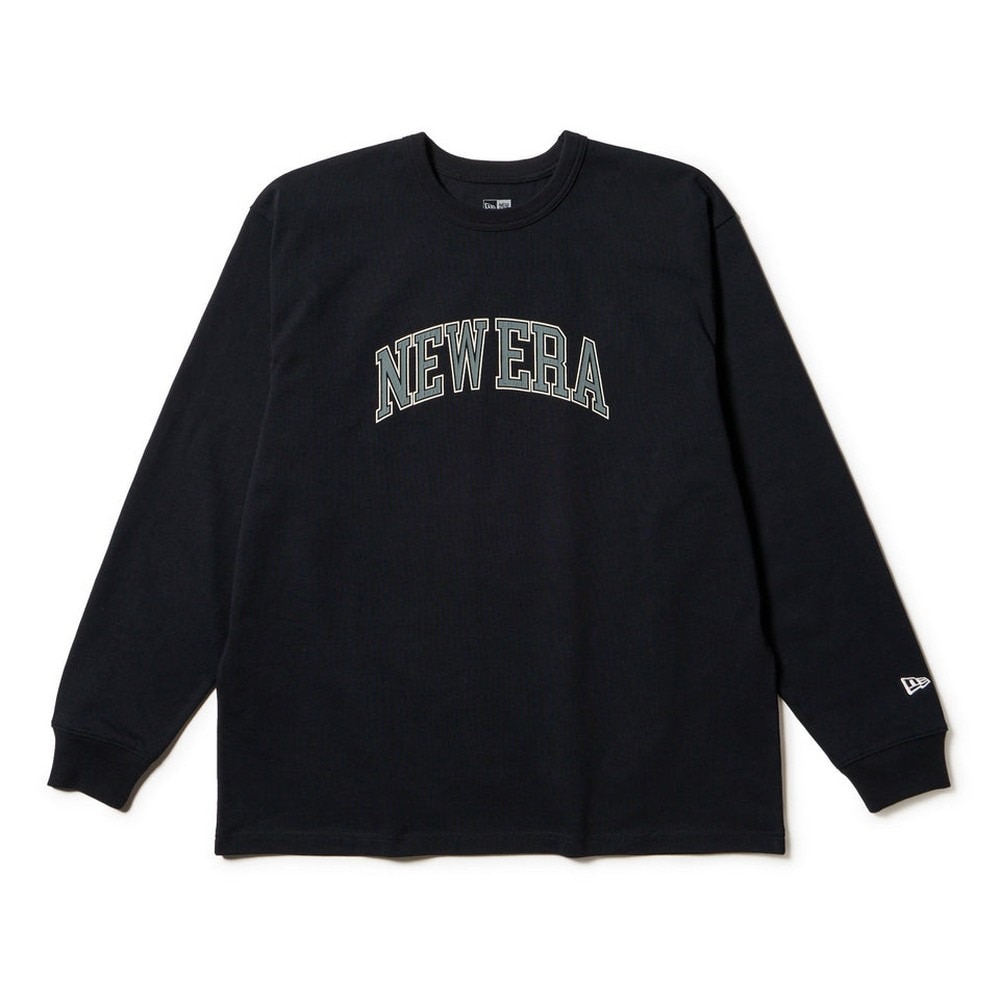 ニューエラ（NEW ERA）（メンズ、レディース）長袖 オーバーサイズド ヘビーウェイト コットン Tシャツ College Logo 14682688