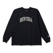 (メンズ、レディース)長袖 オーバーサイズド ヘビーウェイト コットン Tシャツ College Logo 14682688
