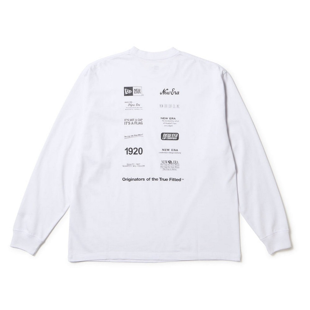 ニューエラ（NEW ERA）（メンズ、レディース）長袖 オーバーサイズド コットン Tシャツ Archive Mix Logo 14682700