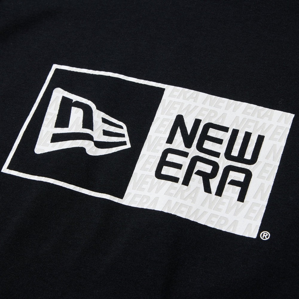 ニューエラ（NEW ERA）（メンズ、レディース）長袖 コットン Tシャツ Pattern Box Logo レギュラーフィット 14682715