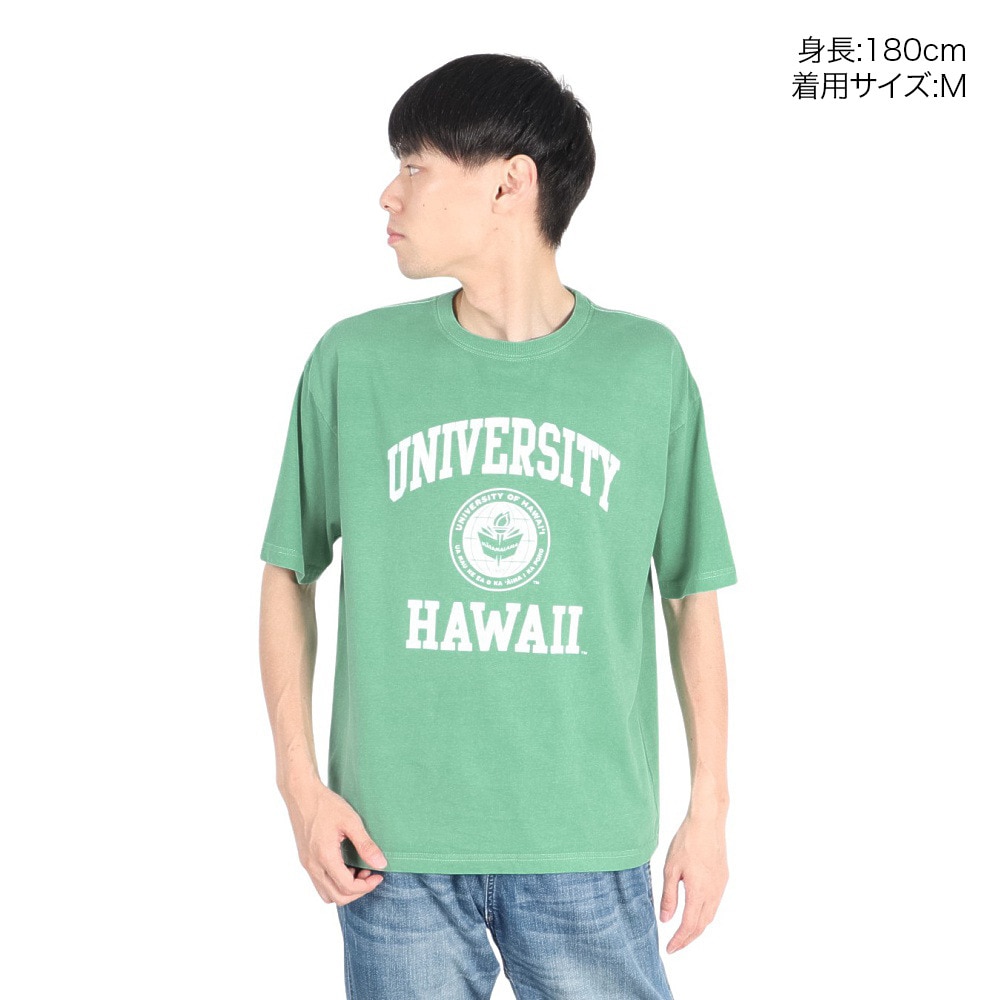 4X（4X）（メンズ）UNIVERSITY 半袖Tシャツ HWI001W GRN