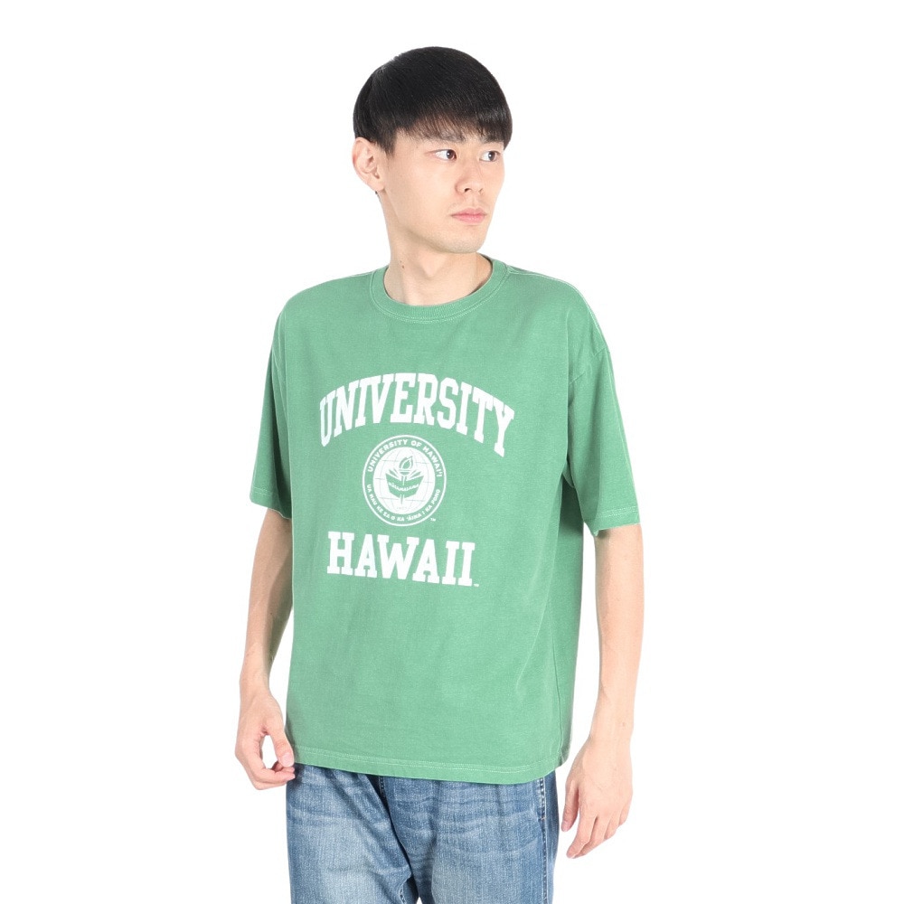4X（4X）（メンズ）UNIVERSITY 半袖Tシャツ HWI001W GRN