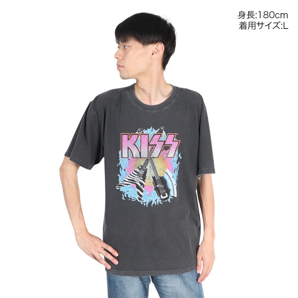 4X（4X）（メンズ）キッス 半袖Tシャツ KIS002W CGRY
