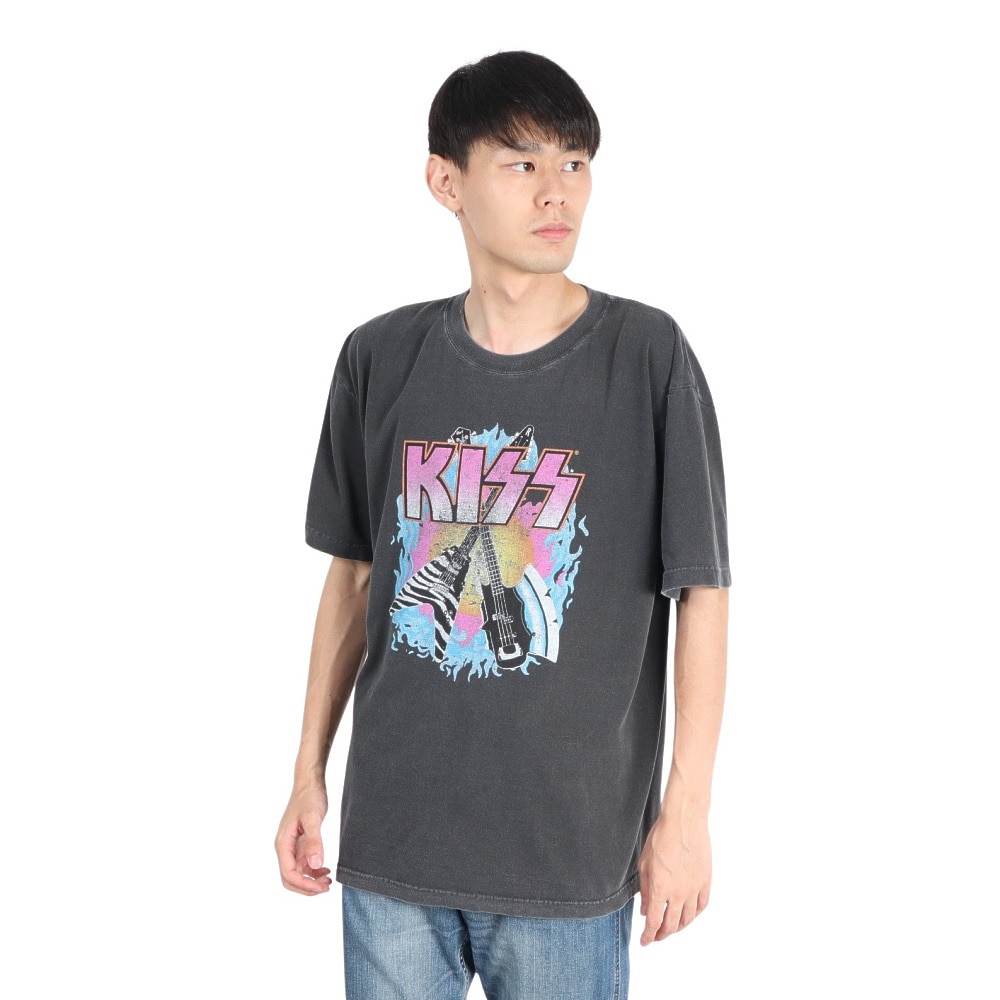 4X（4X）（メンズ）キッス 半袖Tシャツ KIS002W CGRY