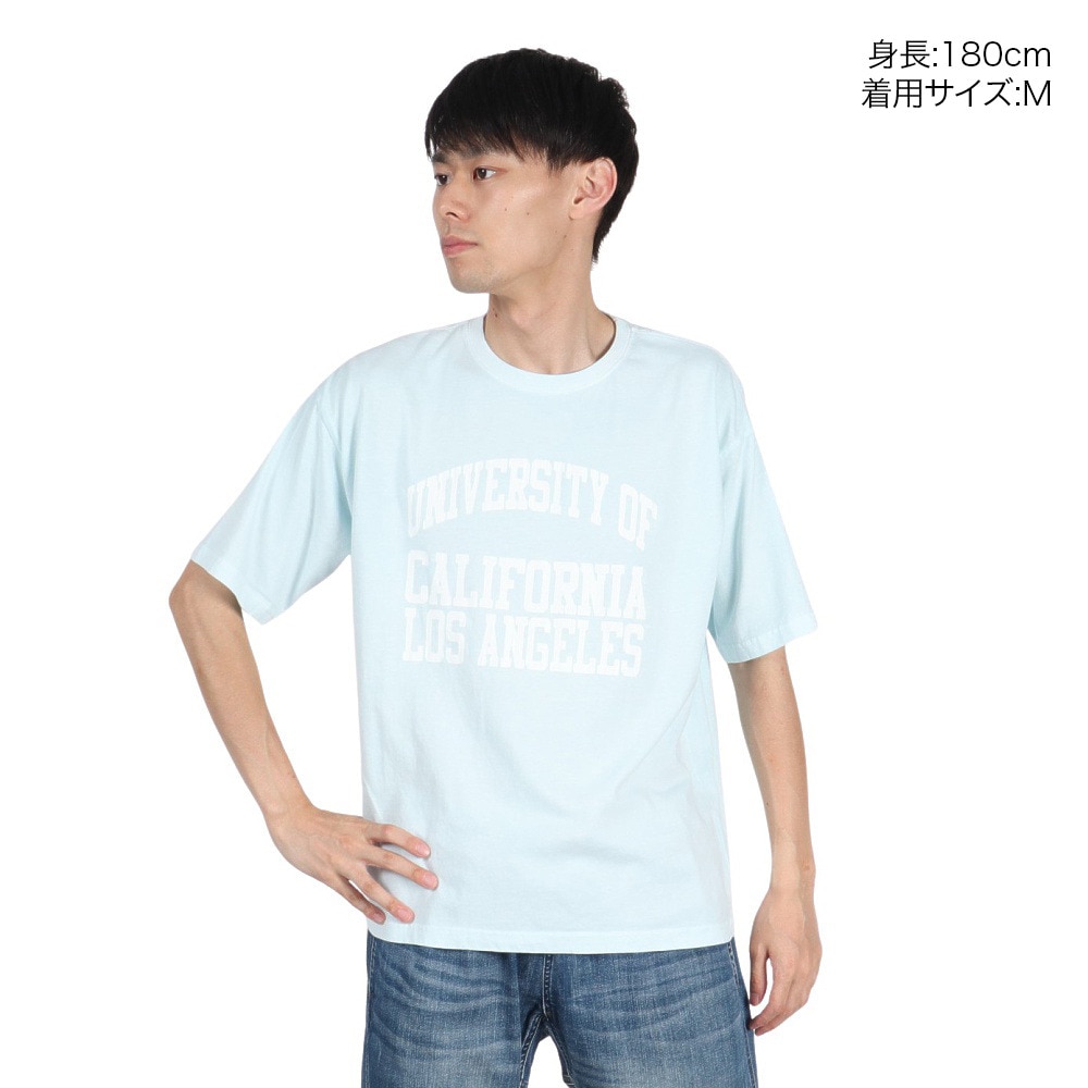 4X（4X）（メンズ）UCLA 半袖Tシャツ 25UCL003W LBLU