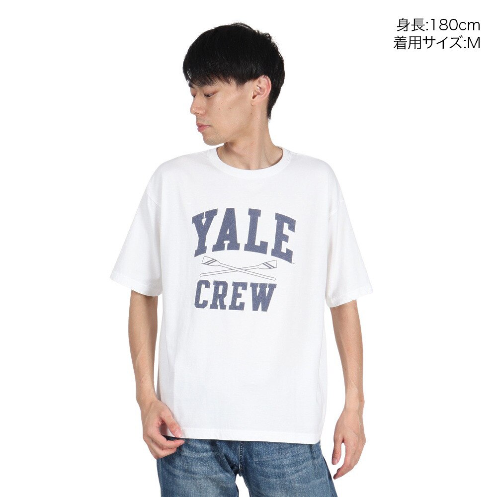4X（4X）（メンズ）YALE UNIVERSITY 半袖Tシャツ 25YAL005W WHT